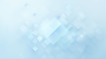 Fototapeta premium Abstract Light Blue Background with Blurred Diamond Shapes