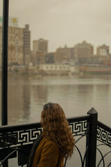 standing on the bridge