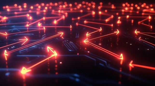 User acquisition strategies visualized radiant arrows drawing users into glowing clusters highlighting targeted approaches to attracting and converting new customers