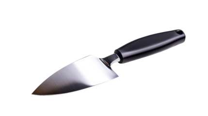 A sharp garden trowel for planting and cultivating flowers in the backyard garden. transparent background
