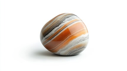 Striped Onyx Sphere: A Polished Gemstone Marvel