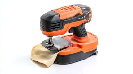 Cordless Detail Sander, Orange and Black Power Tool