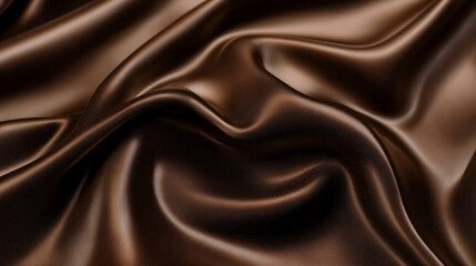 Fototapeta premium brown silk fabric texture ,silk fabric background