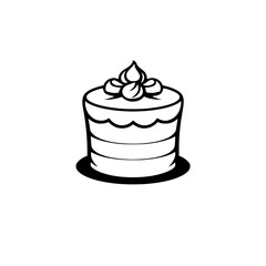 Delicious Cake: A Sweet Bakery Treat. Perfect for Birthdays, Parties, and Celebrations. Indulge in this Tasty Pastry!