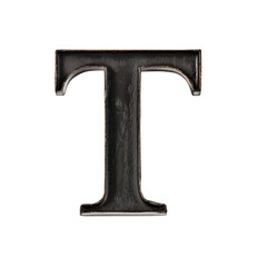 Letter T isolated