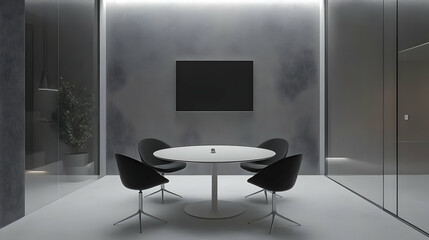 Modern Minimalist Office Meeting Room Interior Design