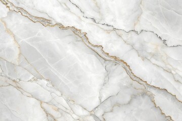 Fototapeta premium Detailed white marble texture, with natural patterns for backgrounds and designs.