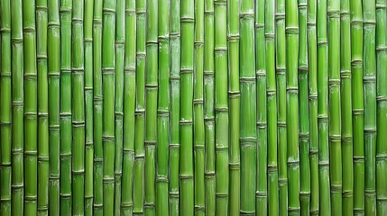 Fototapeta premium Vibrant Green Bamboo Wall Texture