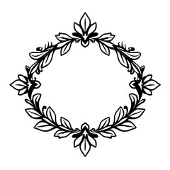 Elegant Floral Frame Design: Vintage Ornament Border for Classic Decoration. Perfect for invitations, cards, and more!