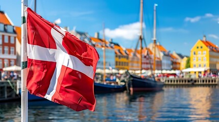 Nyhavn is one of the most popular tourist destinations in Copenhagen, Denmark.