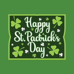Happy St. Patrick's Day Typography Design