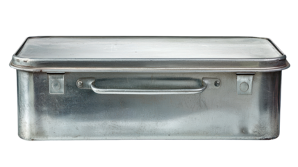 Culinary essentials close-up studio photography of metal kitchen containers