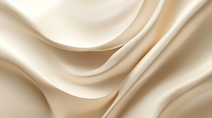 Obraz premium Elegant Draped Beige Fabric Soft Waves Texture