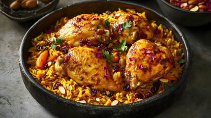 Close-up of a Delicious Chicken and Rice Dish