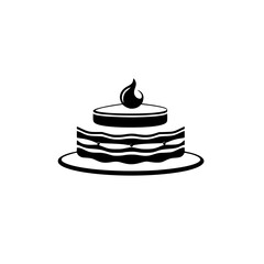A delectable layered cake, a delightful dessert, perfect for celebrations. This image showcases a visually appealing cake design, ideal for bakeries and food blogs.