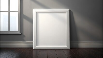 Minimalist Elegance of Fresh and Contemporary Living Room Design. A Modern Living Room with Framed Artwork Mockup.