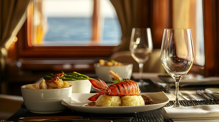 Luxury Lobster Dinner with Stunning Ocean View