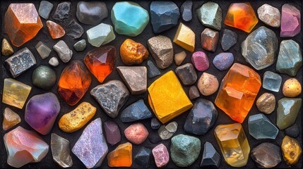 Colorful stones.