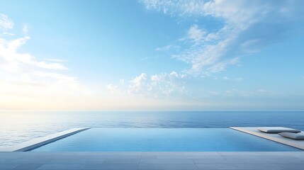 Serene Infinity Pool Overlooking the Ocean: A Tranquil Escape