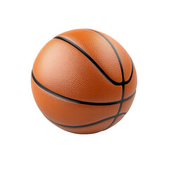 Fototapeta premium High-Quality Orange Basketball Isolated on Transparent Background for Sports, Fitness, and Recreational Activities