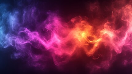 Fototapeta premium Abstract Colorful Smoke Swirling Design