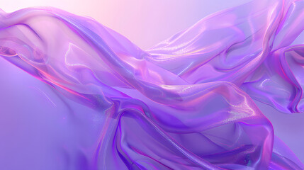 Fototapeta premium Holographic purple and violet abstract pastel color backdrop, generative ai