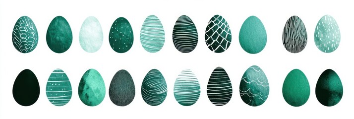 Naklejka premium A colorful collection of surfboards showcasing unique designs and patterns, perfect for summer fun and beach adventures.