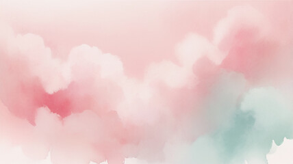 Fototapeta premium Abstract creative pink wave banner watercolor Gradient hot pink Vignette Concrete Minimalist Background Design with abstract stripe Hand painted.
