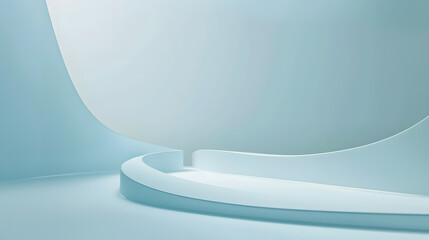 Light blue background with ample space for graphic elements or text, generative ai