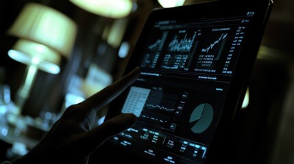 Digital Financial Data Analysis on Tablet