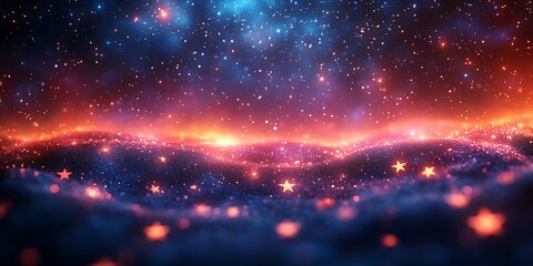 Fototapeta premium Stunning Background with Twinkling Stars