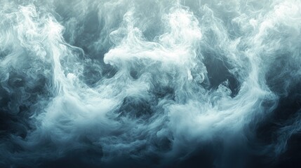 Ethereal smoke swirls abstractly.