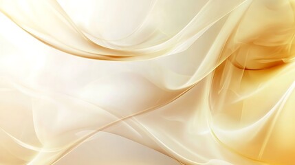 Obraz premium Abstract Gold and Cream Swirling Design