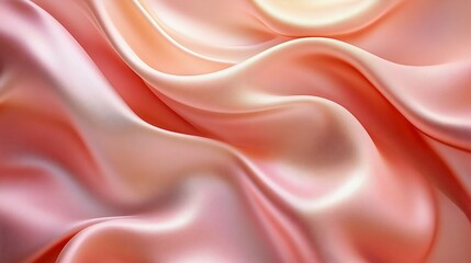 Obraz premium A vibrant abstract composition with silky textures in light peach and rose gold tones. The luxurious and minimalistic background enhances creative projects.