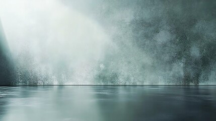 Fototapeta premium A luxurious gradient of silver and pale green creates a smooth and elegant abstract background, rich in depth and texture. Captured with natural lighting.