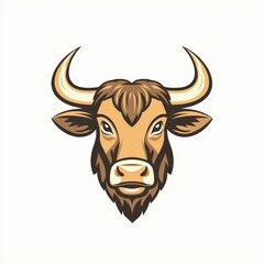 Design of сow head icon logo illustration isolated on white background