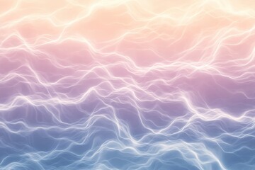 Vibrant electric waves creating a stunning abstract ocean landscape at dusk