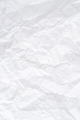White crumpled paper texture background. Crumpled paper background.