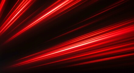 Abstract Red Light Streaks Speed Motion Blur Dynamic Energy Background Design