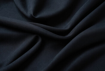 Fototapeta premium Black fabric cloth texture background 