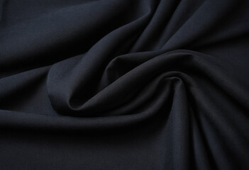 Fototapeta premium Black fabric cloth texture background 