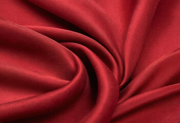 Fototapeta premium Abstract red fabric cloth texture background