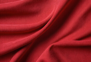 Abstract red fabric cloth texture background
