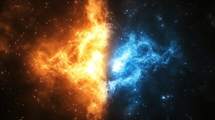 Cosmic Fire and Ice: A Celestial Dance of Opposites