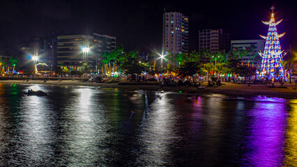 Fototapeta premium noite na Praia de Pajuçara Maceió Alagoas Brasil 