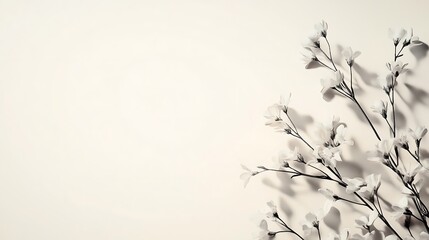 Delicate White Blossoms Arranged Against A Soft Background