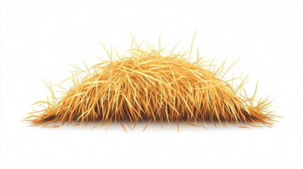 Nature Hay Straw Wide Angle Centered Composition