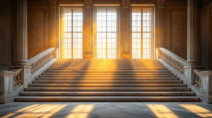 Obraz premium Grand marble staircase. (3)