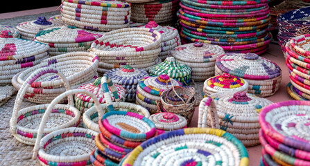 Handmade woven Baskets from Oman