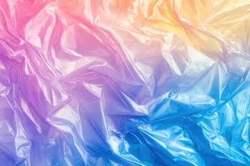Plastic film texture overlay for creative packaging design. Crumpled polyethylene wraps for music covers, ideal for enhancing vinyl and cd presentations. Perfect for branding projects